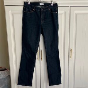 LOFT Dark Indigo Straight Leg Jeans